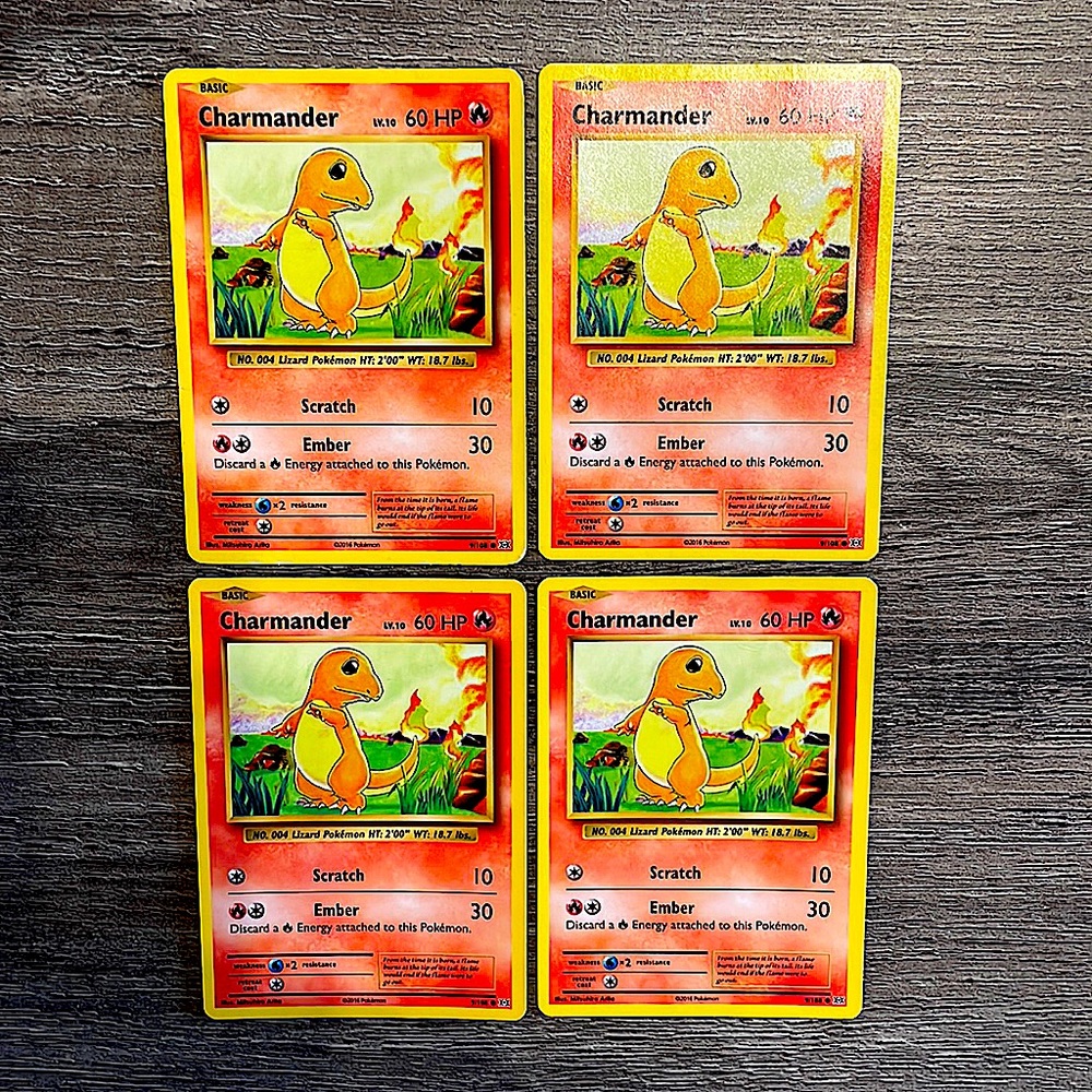 1st addition Charmander 4 pack